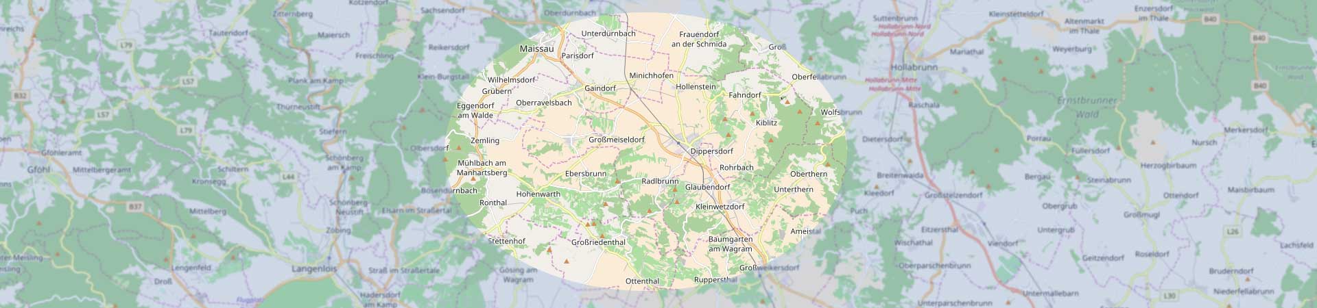 Karte Schmidatal Landkarte mit Kennzeichnung des Schmidatal
