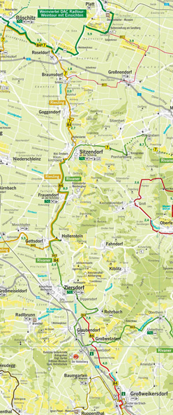 Karte Radweg Verbindungsweg „84“