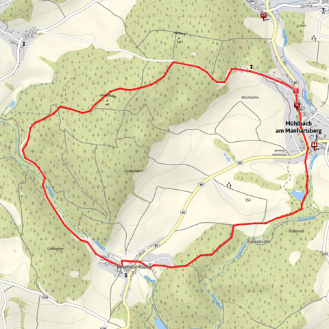 Rundwanderweg Mühlbach - Schmidatal - Weinviertel