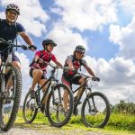 Gruppe Fahrradfahrer Mountainbiker