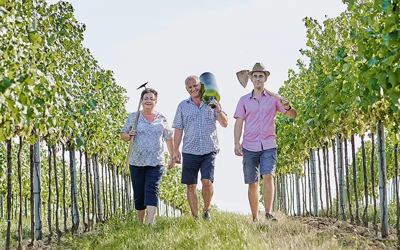 Weingut Humer Familie Humer im Weingarten